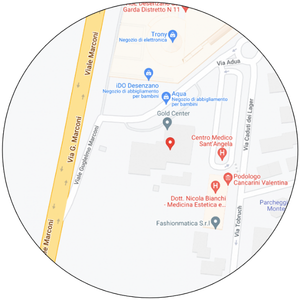 mappa del centro di Via Adua, 3 Desenzano del Garda (BS)